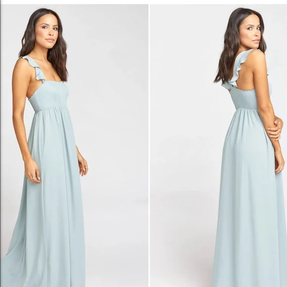 chinese dress ladies Bella Maxi Dress, in Pale Yellow Luxe Satin | Show Me Your Mumu